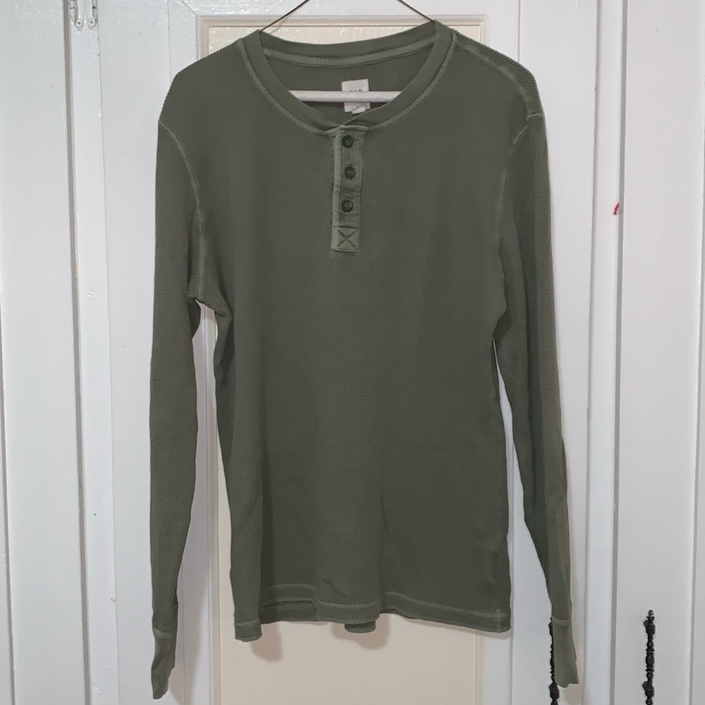 Gap Waffle Knit Henley